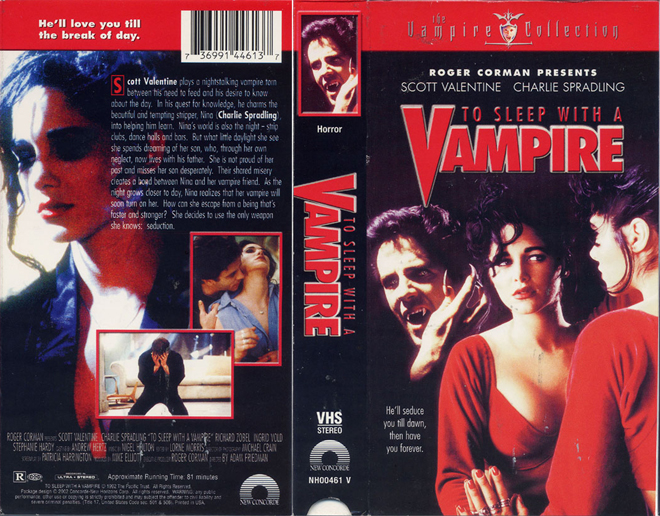 TO SLEEP WITH A VAMPIRE VHS COVER, VHS COVERS