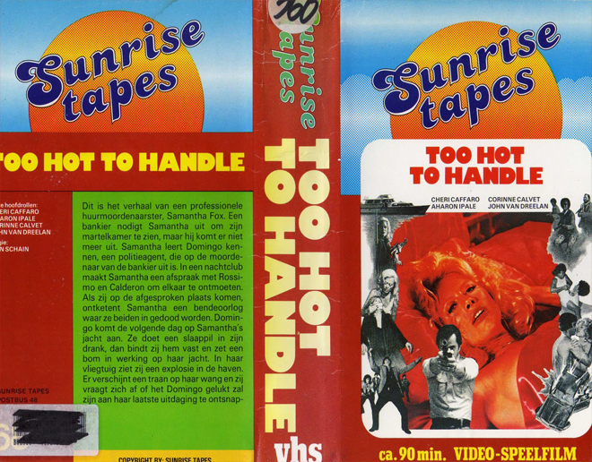 TOO HOT TO HANDLE VHS COVER