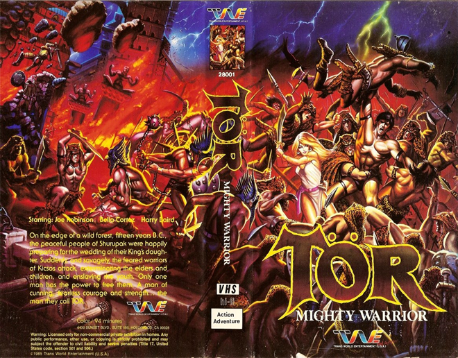 TOR : MIGHTY WARRIOR VHS COVER