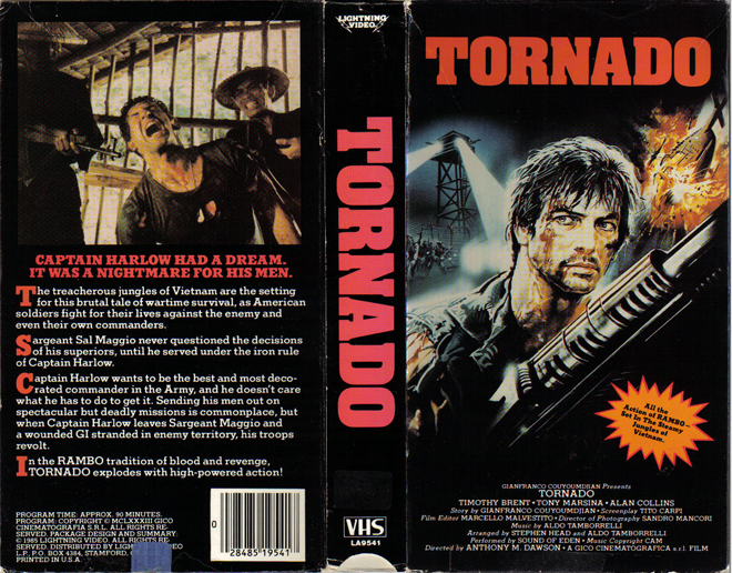 TORNADO LIGHTNING VIDEO VHS COVER