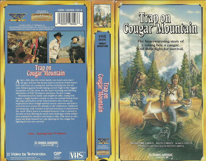 TRAP ON COUGAR MOUNTAIN VHS COVER