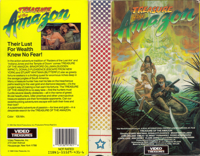 TREASURE OF THE AMAZON VHS COVER