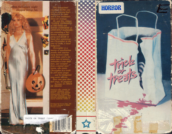 TRICK OR TREAT VHS COVER