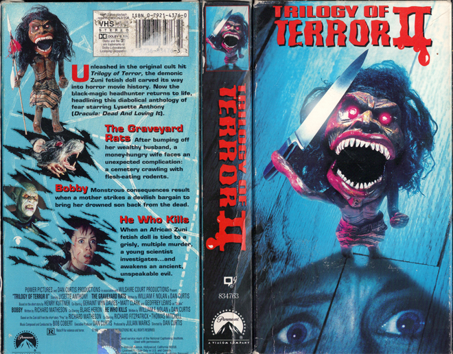 TRILOGY OF TERROR 2 VHS COVER