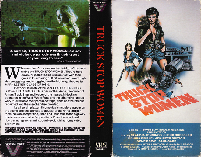 TRUCK STOP WOMEN VHS COVER, VHS COVERS