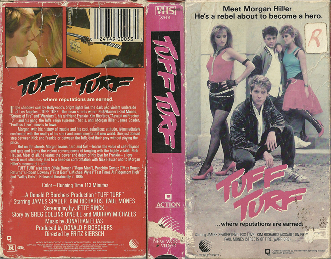 TUFF TURF VHS COVER, ACTION VHS COVER, HORROR VHS COVER, BLAXPLOITATION VHS COVER, HORROR VHS COVER, ACTION EXPLOITATION VHS COVER, SCI-FI VHS COVER, MUSIC VHS COVER, SEX COMEDY VHS COVER, DRAMA VHS COVER, SEXPLOITATION VHS COVER, BIG BOX VHS COVER, CLAMSHELL VHS COVER, VHS COVER, VHS COVERS, DVD COVER, DVD COVERS