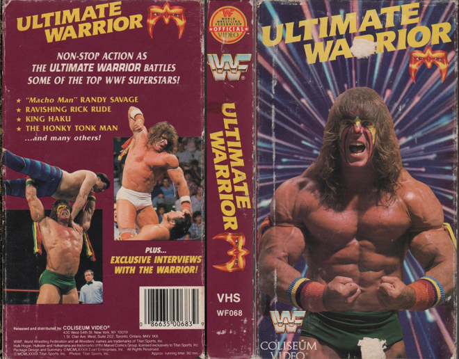 ULTIMATE WARRIOR WWF VHS COVER