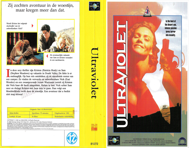 ULTRAVIOLET UNIVERSAL VHS COVER