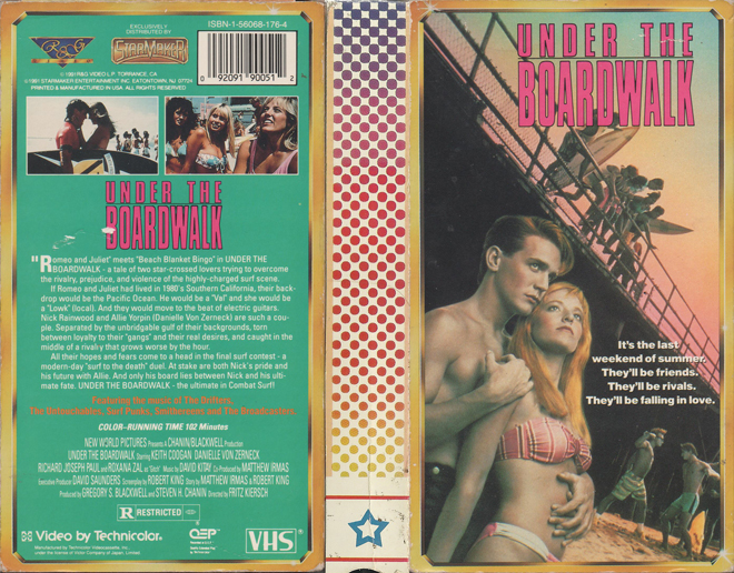 UNDER THE BOARDWALK VHS COVER
