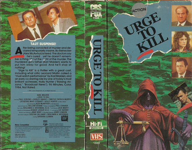 URGE TO KILL VHS COVER