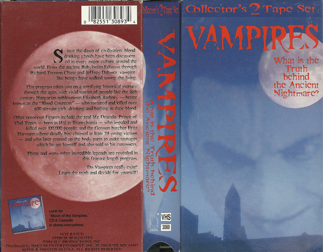 VAMPIRES DOCUMENTARY VHS COVER