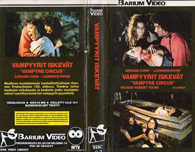 VAMPYRE-CIRCUS COVER, ACTION VHS COVER, HORROR VHS COVER, BLAXPLOITATION VHS COVER, HORROR VHS COVER, ACTION EXPLOITATION VHS COVER, SCI-FI VHS COVER, MUSIC VHS COVER, SEX COMEDY VHS COVER, DRAMA VHS COVER, SEXPLOITATION VHS COVER, BIG BOX VHS COVER, CLAMSHELL VHS COVER, VHS COVER, VHS COVERS, DVD COVER, DVD COVERS
