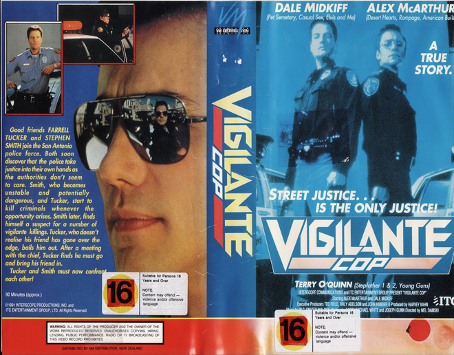 VIGILANTE COP VHS COVER