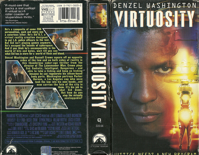 VIRTUOSITY VHS COVER