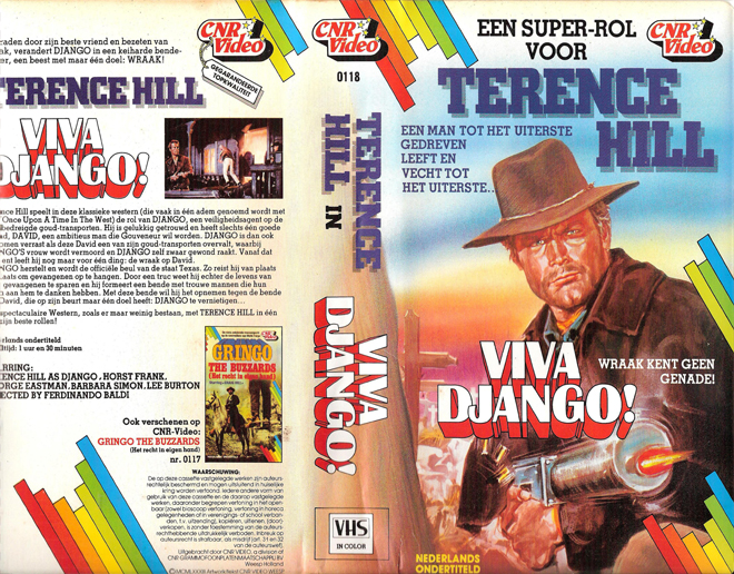VIVA DJANGO VHS COVER