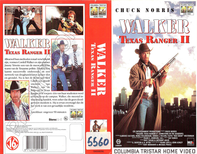 WALKER TEXAS RANGER 2 VHS COVER