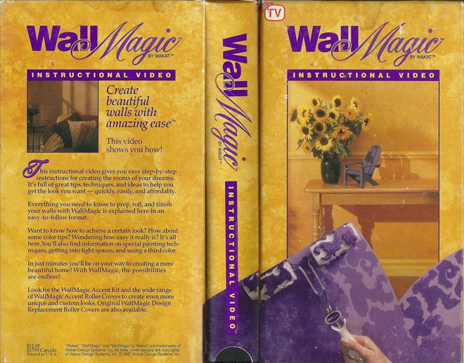 WALL MAGIC INSTRUCTIONAL VIDEO VHS COVER