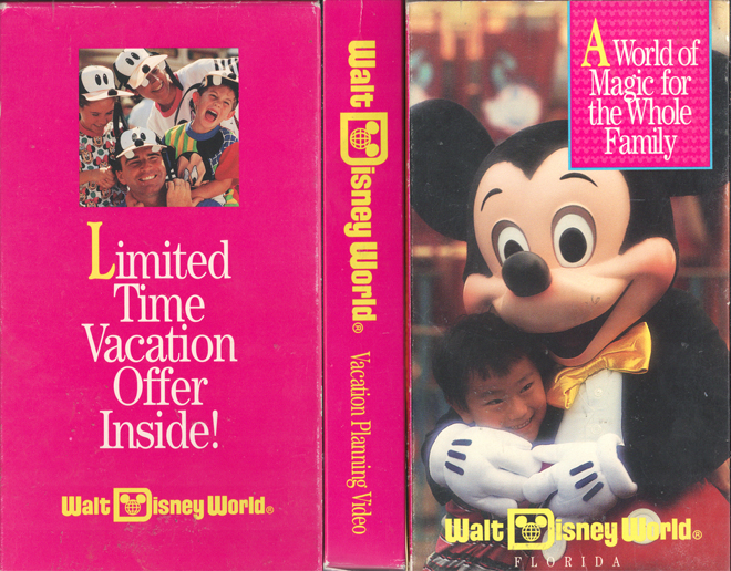 WALT DISNEY WORLD VACATION PLANNING VIDEO VHS COVER, VHS COVERS
