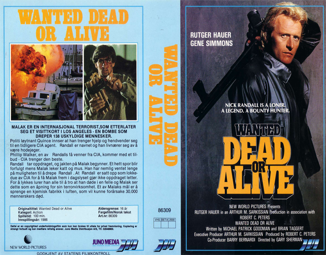 WANTED DEAD OR ALIVE, ACTION, HORROR, BLAXPLOITATION, HORROR, ACTION EXPLOITATION, SCI-FI, MUSIC, SEX COMEDY, DRAMA, SEXPLOITATION, BIG BOX, CLAMSHELL, VHS COVER, VHS COVERS, DVD COVER, DVD COVERS