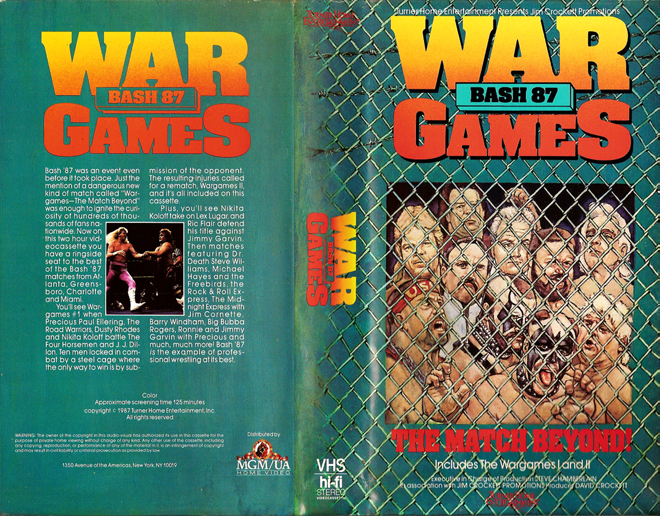WAR GAMES : THE MATCH BEYOND VHS COVER