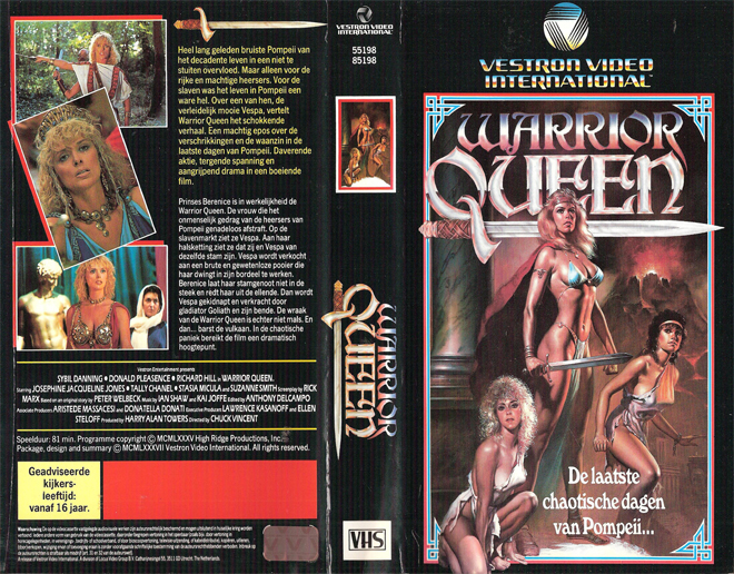 WARRIOR QUEEN VHS COVER