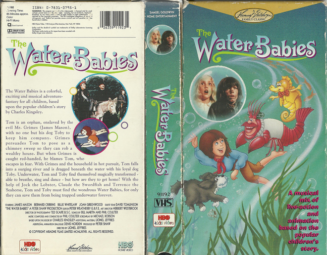 THE WATER BABIES VHS COVER, VHS COVERS