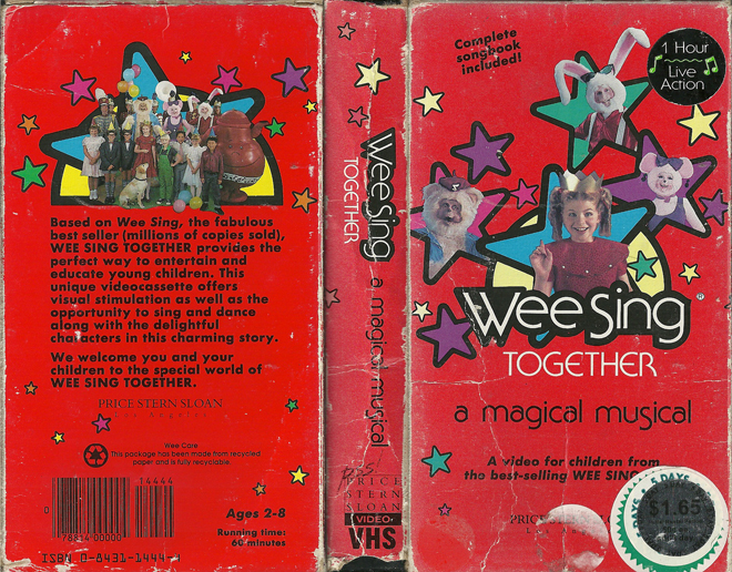 WEE SING TOGETHER : A MAGICAL MUSICAL VHS COVER