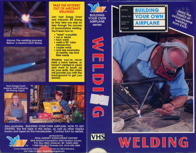 WELDING : BUILDING YOUR OWN AIRPLANE, VHS COVER, VHS COVERS