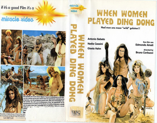 WHEN WOMEN PLAYED DING DONG VHS COVER