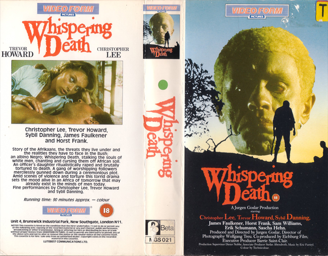 WHISPERING DEATH VHS COVER