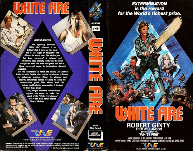 WHITE FIRE WITH ROBERT GINTY VHS COVER