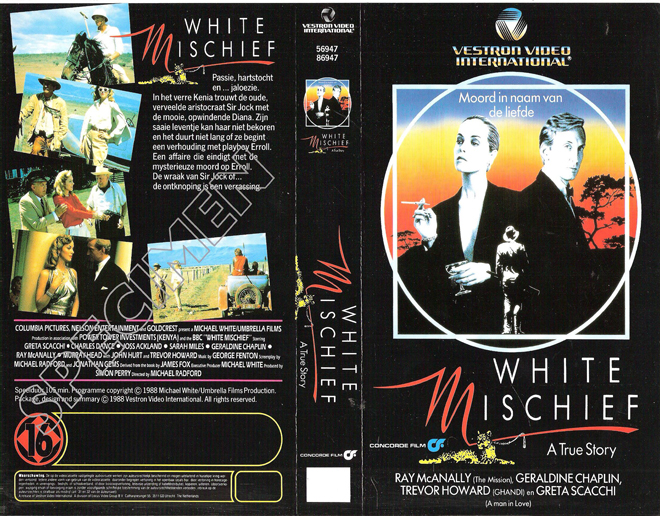 WHITE MISCHIEF VHS COVER