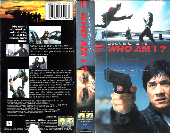 WHO AM I, HORROR, ACTION EXPLOITATION, ACTION, HORROR, SCI-FI, MUSIC, THRILLER, SEX COMEDY,  DRAMA, SEXPLOITATION, VHS COVER, VHS COVERS