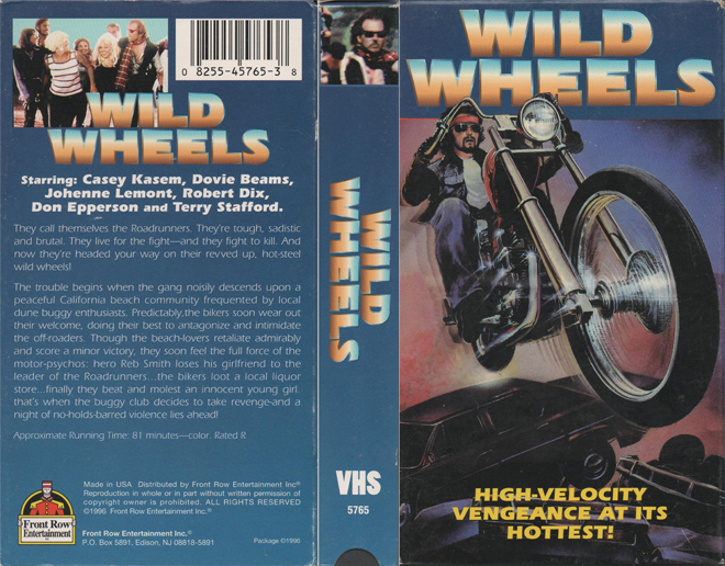 WILD WHEELS VHS COVER, VHS COVERS