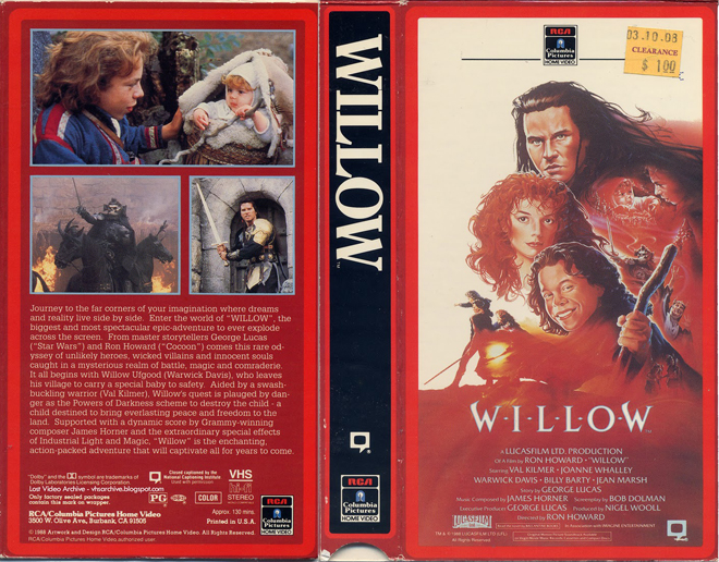 WILLOW, VHS COVERS