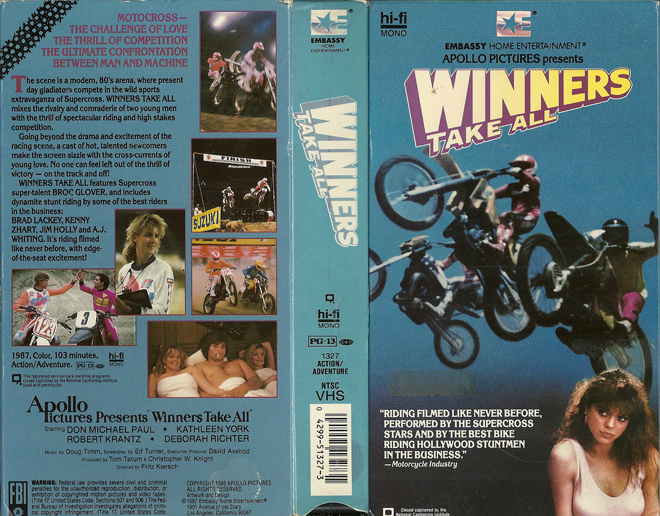 WINNERS TAKE ALL VHS COVER
