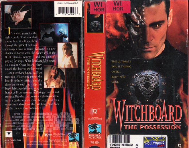 WITCHBOARD : THE POSSESSION VHS COVER, VHS COVERS