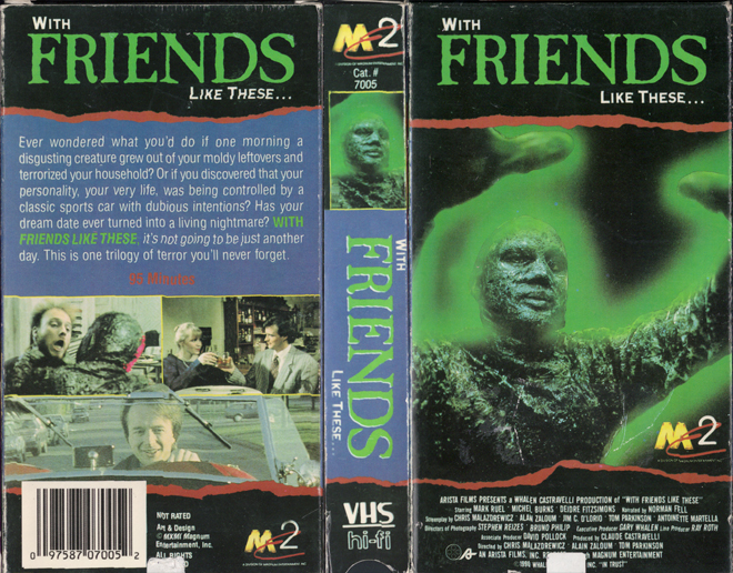 WITH FRIENDS LIKE THESE VHS COVER, VHS COVERS
