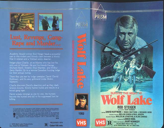 WOLF LAKE, BIG BOX, HORROR, ACTION EXPLOITATION, ACTION, HORROR, SCI-FI, MUSIC, THRILLER, SEX COMEDY,  DRAMA, SEXPLOITATION, VHS COVER, VHS COVERS, DVD COVER, DVD COVERS