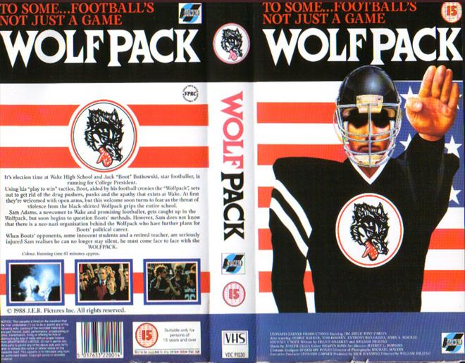 WOLFPACK NAZIS AND FOOTBALL VHS COVER