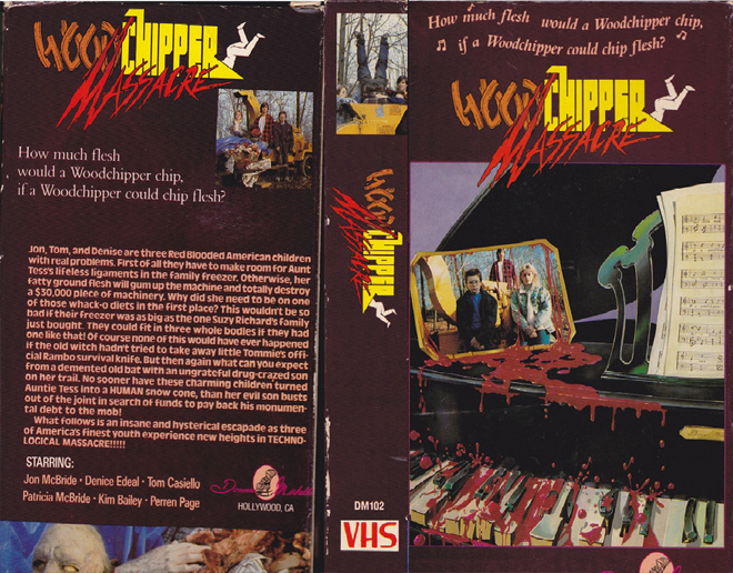 WOODCHIPPER MASSACRE SHOT ON SHITEO VHS COVER