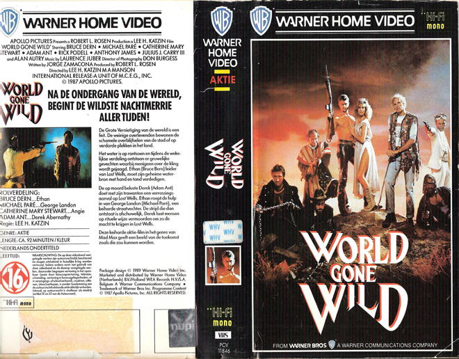WORLD GONE WILD, VHS COVER, VHS COVERS