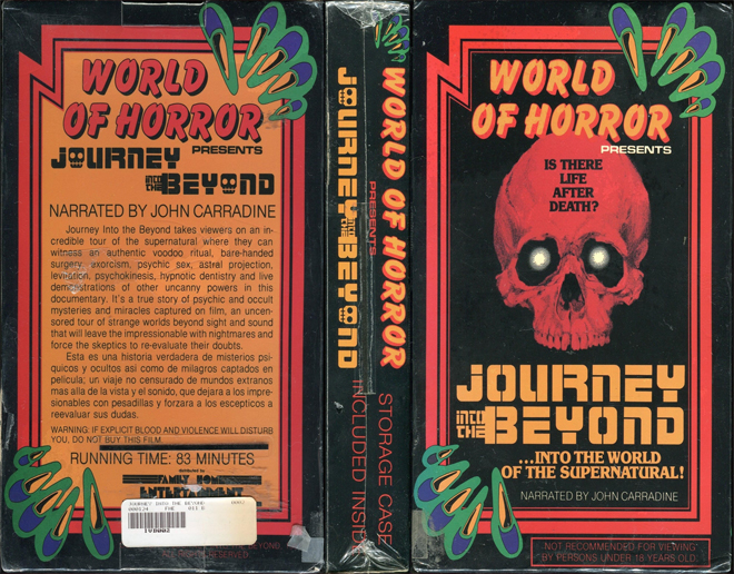 WORLD OF HORROR PRESENTS JOURNEY INTO THE BEYOND VHS COVER