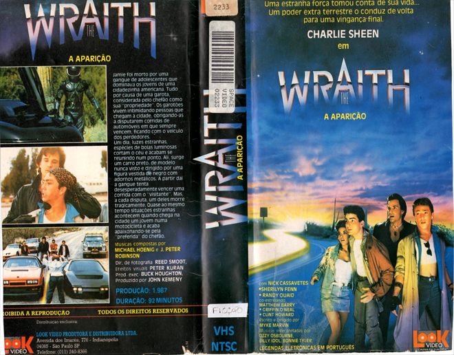 WRAITH BRAZIL, ACTION VHS COVER, HORROR VHS COVER, BLAXPLOITATION VHS COVER, HORROR VHS COVER, ACTION EXPLOITATION VHS COVER, SCI-FI VHS COVER, MUSIC VHS COVER, SEX COMEDY VHS COVER, DRAMA VHS COVER, SEXPLOITATION VHS COVER, BIG BOX VHS COVER, CLAMSHELL VHS COVER, VHS COVER, VHS COVERS, DVD COVER, DVD COVERS