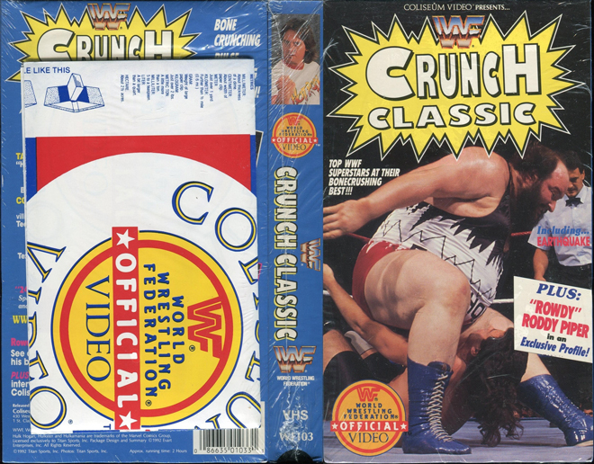 WWF CRUNCH CLASSIC, WWE, COLISEUM VIDEO, VHS COVER, VHS COVERS