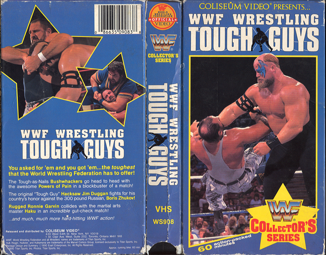 WWF WRESTLING TOUGH GUYS, ACTION VHS COVER, HORROR VHS COVER, BLAXPLOITATION VHS COVER, HORROR VHS COVER, ACTION EXPLOITATION VHS COVER, SCI-FI VHS COVER, MUSIC VHS COVER, SEX COMEDY VHS COVER, DRAMA VHS COVER, SEXPLOITATION VHS COVER, BIG BOX VHS COVER, CLAMSHELL VHS COVER, VHS COVER, VHS COVERS, DVD COVER, DVD COVERS