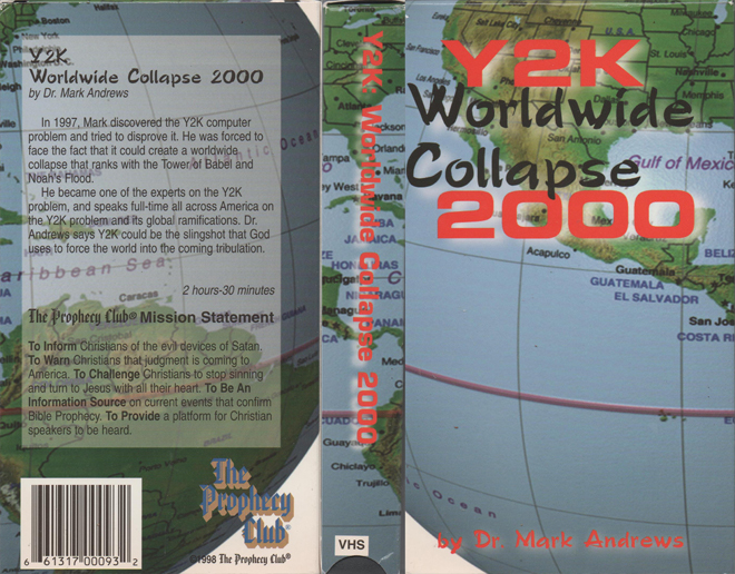 Y2K WORLDWIDE COLLAPSE 2000, VHS COVERS - SUBMITTED BY RYAN GELATIN
