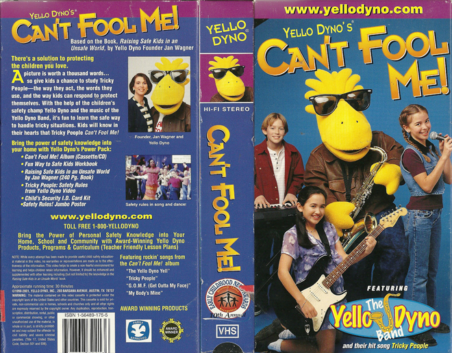 YELLO DYNO'S CANT FOOL ME TRICKY PEOPLE MY BODYS MINE VHS COVER