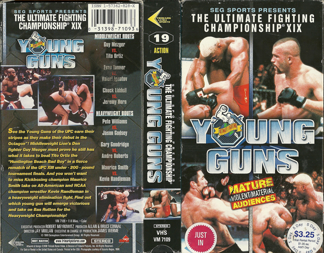 YOUNG GUNS VHS COVER