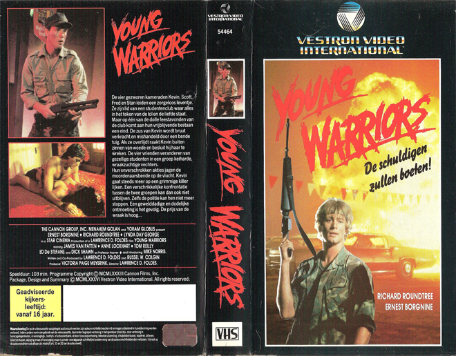 YOUNG WARRIORS, VHS COVER, VHS COVERS